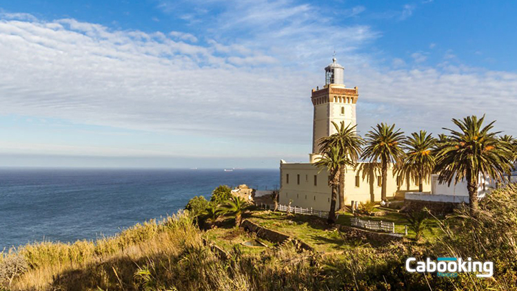  vue panoramique plage Tanger morocco 